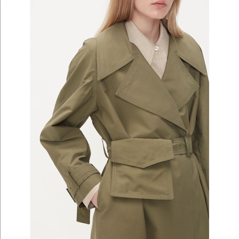 Olive Green Trench Coat